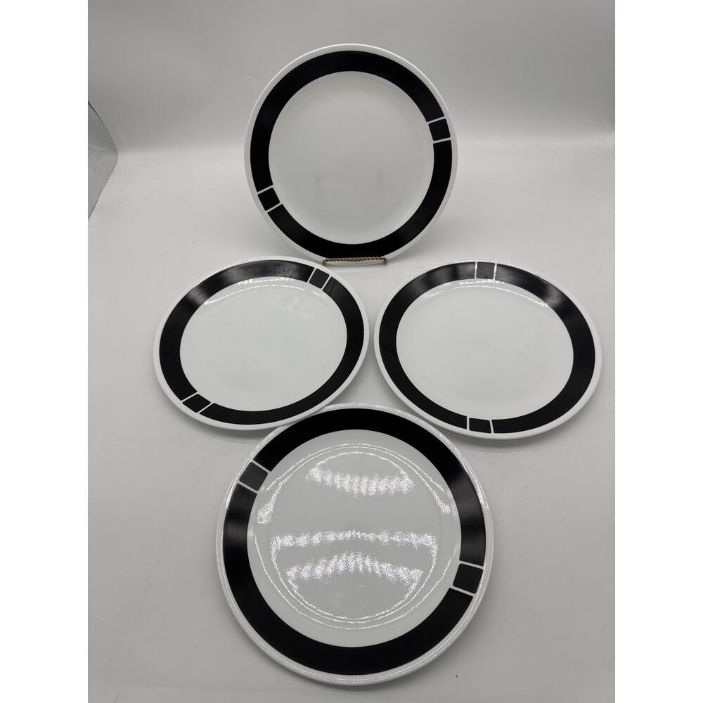 Corelle‎ Urban Black Dinner Plates 10.25” Set Of 4
